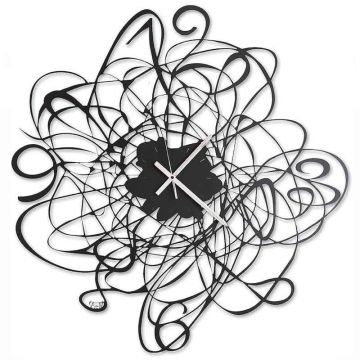 Big Doodle, Orologio Nero 90cm