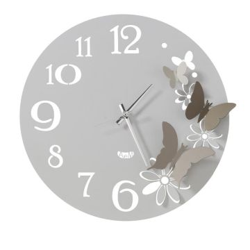 Butterfly Flowers, Orologio Parete 45cm