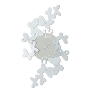 Papillon, Orologio da Parete 56cm Bianco