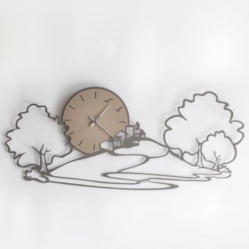 Orologio Paesaggio Fango 98cm