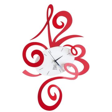 Robin, Orologio Parete Rosso 53cm