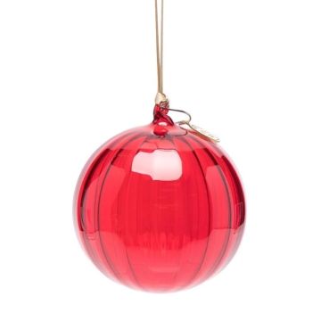 Santa, Ornamento Palla Rosso 9cm