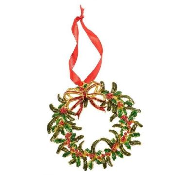 Winter Collage Accessoires, Pendente Ghirlanda 12cm