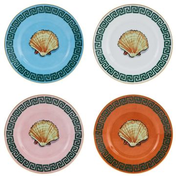 Il Viaggio di Nettuno, Set 4 Piatti Pane 16cm
