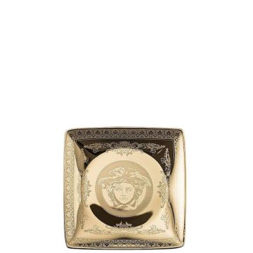 Golden Medusa, Piattino Quadrato 12cm
