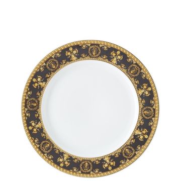 I Love Baroque, Piatto Dessert 22cm Nero