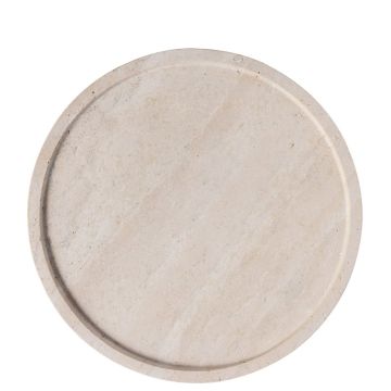 Manufacture Travertine, Piatto Portata tondo 24,5cm