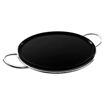 Ad Home, Piatto Portata o Tortiera 37 cm (supporto in Lega d'Argento)