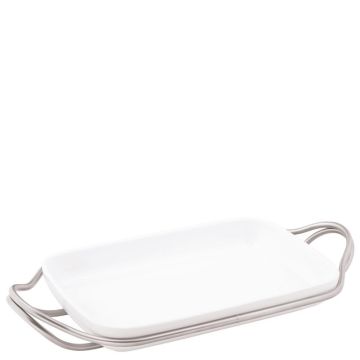 New Living, Pirofila Rettangolare con Supporto