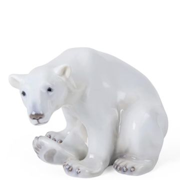 Orso Polare Seduto, Figurina 20cm