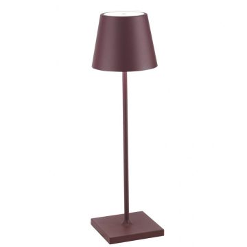 Poldina Pro, Lampada da Tavolo 38cm Bordeaux