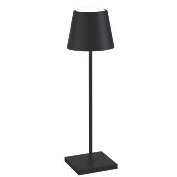 Poldina Pro, Lampada da Tavolo 38cm Nero Opaco