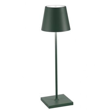 Poldina Pro, Lampada da Tavolo 38cm Verde Scuro