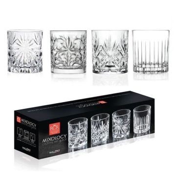 Mixology, Set 4 Bicchieri Old Fashion