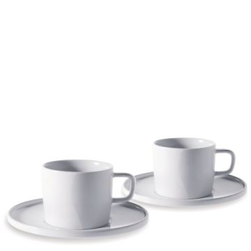 Platebowlcup, Set 2 Tazzine Caffè con piattini