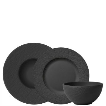 Manufacture Rock, Set 6 pezzi (2 piatti pasta, 2 piatti piani e 2 scodelle)