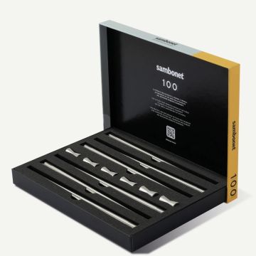 100 Chopstick Set, 12 Bacchette con 6 Poggiabacchette