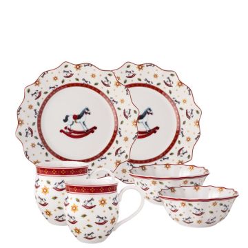 Toy's Delight, Set Colazione Cavallo a Dondolo 6 pezzi