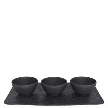 Manufacture Rock, Vassoio con 3 Coppette Dip