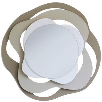 Isotta, Specchio Beige e Nocciola 83cm