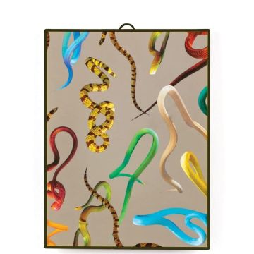 TOILETPAPER HOME, Specchio medio Snakes 29cm