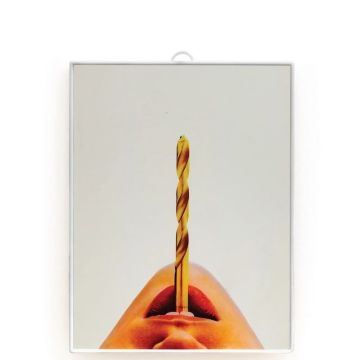 TOILETPAPER HOME, Specchio Piccolo Drill 23cm