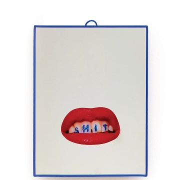 TOILETPAPER HOME, Specchio Piccolo Shit 23cm