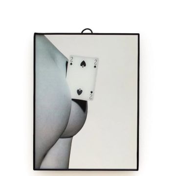 TOILETPAPER HOME, Specchio Piccolo Two of Spades 23cm
