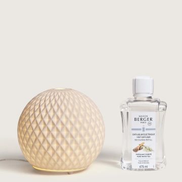 Sphere, Diffusore Elettrico di Aromi con Ricarica Tè Bianco Puro