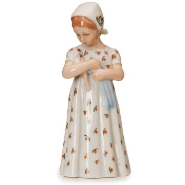 Statuina Mary con Vestito Bianco 19cm
