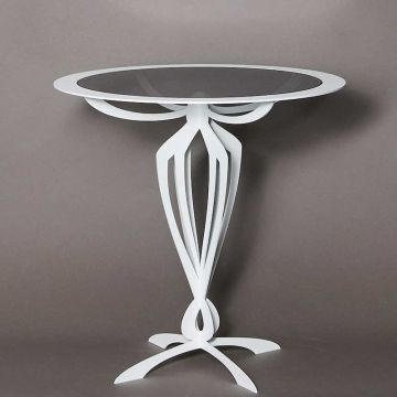 Minerva, Tavolino Basso Bianco 70cm