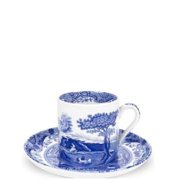 Blue Italian, Tazza Caffè con piattino