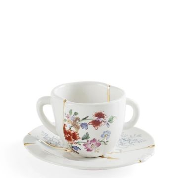 Kintsugi, Tazza Caffè con piattino "mod 01"