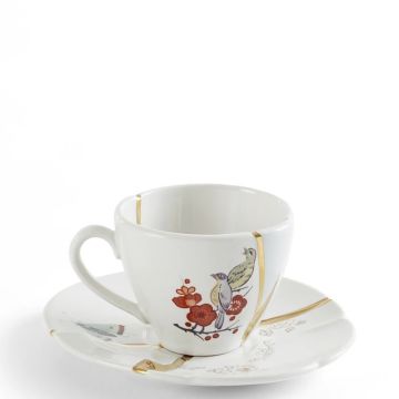 Kintsugi, Tazza Caffè con piattino "mod 02"