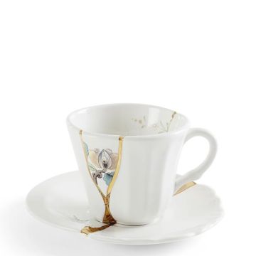 Kintsugi, Tazza Caffè con piattino "mod 03"