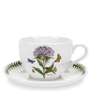 Botanic Garden, Tazza Jumbo con Piatto "Dianthus Barbatus"