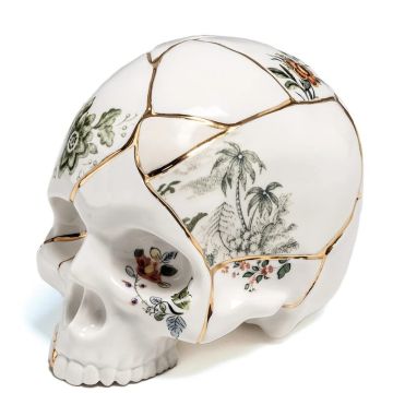 Skull Kintsugi 21cm