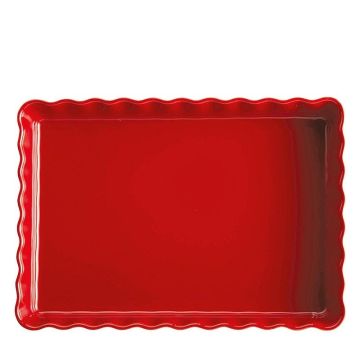 Tortiera Rettangolare 34cm Rosso