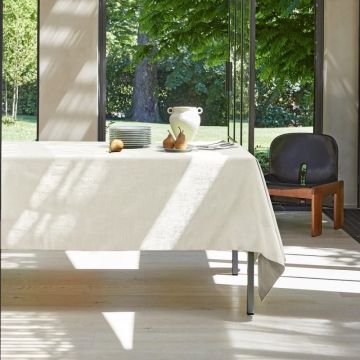 Sempre, Tovaglia in Canvas di Puro Cotone Fiammato