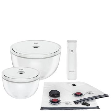 Fresh & Save Bowls, Vacuum Starter Set 9 pezzi Vetro