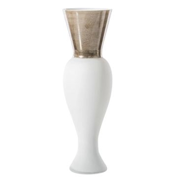 Regina, Vaso Bianco Lattimo 50cm