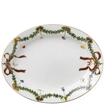 Star Fluted Christmas, Vassoio Ovale 37cm