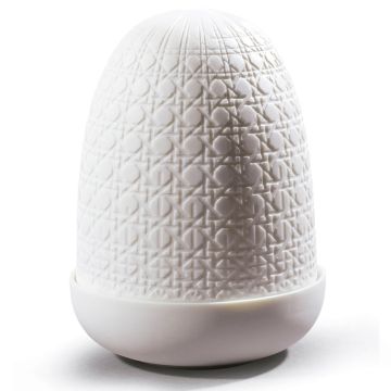 Wicker Dome Lamp, Lampada da Tavolo cordless 15cm
