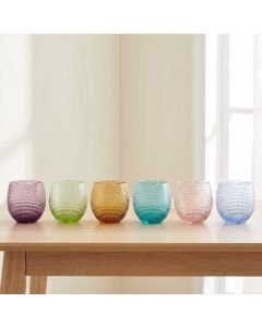 Multicolor, 6 Bicchieri Acqua