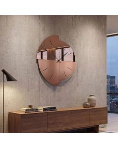 Avignone, Orologio da Parete in Vetro Specchiato 70cm