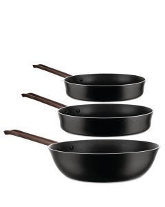 Edo, Set 3 Padelle in Antiaderente 20/24/28 cm