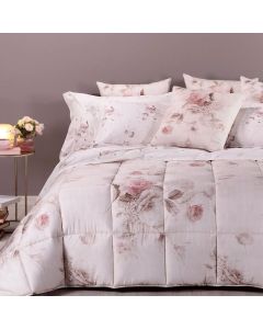 Klio, Copriletto Trapuntato in Raso di Cotone